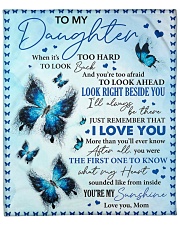 When It's Too Hard To Look Back Mom To Daughter Fleece Blanket - 50" x 60" front