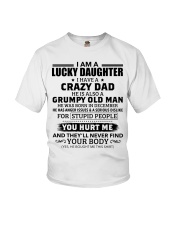 I Have Crazy Dad Grumpy Old Man Dad 12 To Daughter Youth T-Shirt tile