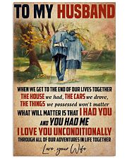 Husband I Love You Unconditionally 11x17 Poster front