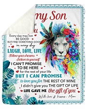 Never Forget That I Love U Mom To Son Sherpa Fleece Blanket - 50" x 60" thumbnail