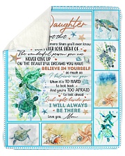 Never Forget That I Love U-Turtle Mom-To-Daughter Sherpa Fleece Blanket tile