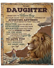 Want U To Believe Deep In Your Heart To Daughter Fleece Blanket - 50" x 60" front