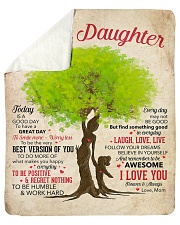 Today Is A Good Day Mom To Daughter Sherpa Fleece Blanket tile