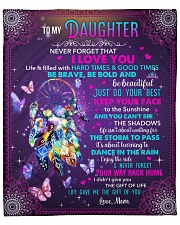 Never Forget That I Love U Mom To Daughter Fleece Blanket - 50" x 60" front