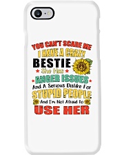 I Have A Crazy Bestie She Has Anger Issues Phone Case tile