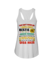 I Have A Crazy Bestie She Has Anger Issues Ladies Flowy Tank tile