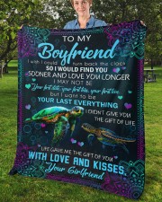 I Wish I Could Turn Back The Clock To Boyfriend Fleece Blanket - 50" x 60" aos-coral-fleece-blanket-50x60-lifestyle-front-02b