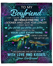 I Wish I Could Turn Back The Clock To Boyfriend Fleece Blanket - 50" x 60" front