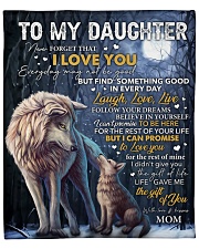 Never Forget That I Love U Wolf Mom To Daughter Fleece Blanket - 50" x 60" front