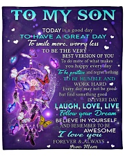 Today Is A Good Day Mom To Son Fleece Blanket - 50" x 60" front
