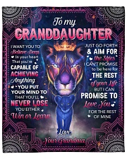 I Want U To Belive Deep Lion To Granddaughter Fleece Blanket - 50" x 60" front