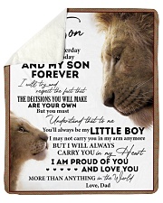 My Little Boy Yesterday Friend Today - Dad To Son Sherpa Fleece Blanket tile
