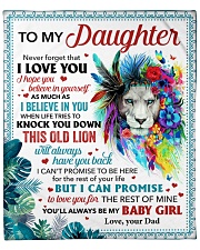 Never Forget That I Love U Dad To Daughter Fleece Blanket - 50" x 60" front