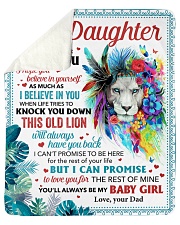 Never Forget That I Love U Dad To Daughter Sherpa Fleece Blanket - 50" x 60" thumbnail