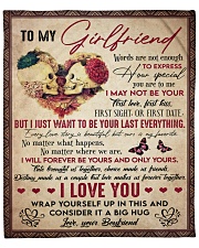 Words Are Not Enough To Express To Girlfriend Fleece Blanket - 50" x 60" front