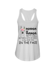 Mama Llama kick you in the face Ladies Flowy Tank thumbnail
