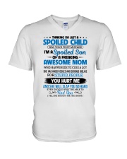 I'm A Spoiled Son Of A Freaking Awesome Mom V-Neck T-Shirt thumbnail