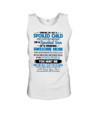 I'm A Spoiled Son Of A Freaking Awesome Mom Unisex Tank thumbnail