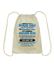 I'm A Spoiled Son Of A Freaking Awesome Mom Drawstring Bag thumbnail