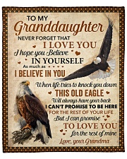 Never Forget That I Love U Eagle To Granddaughter Fleece Blanket - 50" x 60" front