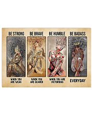 Be Strong Be Brave Be Humble Be Badass Hippie Horizontal Poster tile