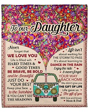 Never Forget That I Love You - Mom Dad To Daughter Fleece Blanket - 50" x 60" front