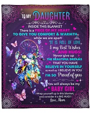 Inside This Blanket There's Piece Mom To Daughter Fleece Blanket - 50" x 60" front