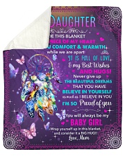 Inside This Blanket There's Piece Mom To Daughter Sherpa Fleece Blanket tile
