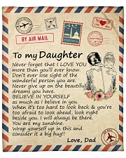 Big hug-Never forget that I love U Dad-To-Daughter Fleece Blanket - 50" x 60" front