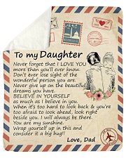 Big hug-Never forget that I love U Dad-To-Daughter Sherpa Fleece Blanket tile