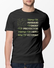 Husband Daddy Protector Hero Veteran Classic T-Shirt lifestyle-mens-crewneck-front-13