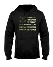 Husband Daddy Protector Hero Veteran Hooded Sweatshirt tile