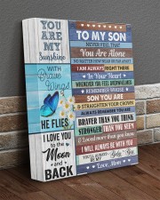 Never Feel That You Are Alone Mom To Son 11x14 Gallery Wrapped Canvas Prints aos-canvas-pgw-11x14-lifestyle-front-10