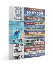 Never Feel That You Are Alone Mom To Son 11x14 Gallery Wrapped Canvas Prints front