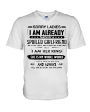 Sorry Ladies I'm Already Taken By A Girlfriend V-Neck T-Shirt tile