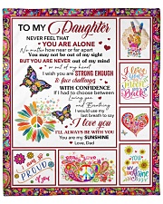 Never Feel That You Are Alone Dad To Daughter Fleece Blanket - 50" x 60" front