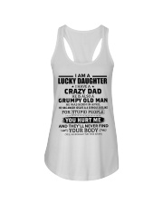 I Have Crazy Dad Grumpy Old Man Dad 4 To Daughter Ladies Flowy Tank tile
