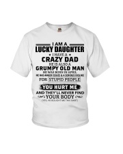 I Have Crazy Dad Grumpy Old Man Dad 4 To Daughter Youth T-Shirt tile