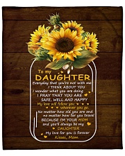 My Love For U Is Forever Sunflower Mom To Daughter Fleece Blanket - 50" x 60" front