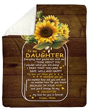 My Love For U Is Forever Sunflower Mom To Daughter Sherpa Fleece Blanket tile