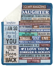 Today Is A Good Day Have Great Day Mom To Daughter Sherpa Fleece Blanket - 50" x 60" thumbnail