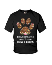Dogs And Books Youth T-Shirt thumbnail