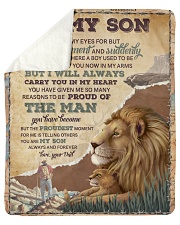 I Closed My Eyes For But A Moment - Dad To Son Sherpa Fleece Blanket tile