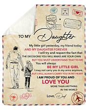 Little Girl Yesterday Friend Today-Dad To Daughter Sherpa Fleece Blanket tile
