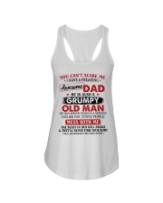 U Can't Scare Me I Have A Awesome Dad To Daughter Ladies Flowy Tank tile