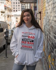 U Can't Scare Me I Have A Awesome Dad To Daughter Hooded Sweatshirt lifestyle-unisex-hoodie-front-1