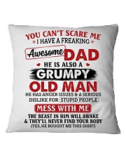 U Can't Scare Me I Have A Awesome Dad To Daughter Square Pillowcase tile