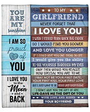 Never Forget That I Love U Boyfriend To Girlfriend Fleece Blanket - 50" x 60" front
