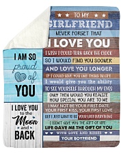Never Forget That I Love U Boyfriend To Girlfriend Sherpa Fleece Blanket tile