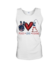 Peace Love Fishing Unisex Tank tile